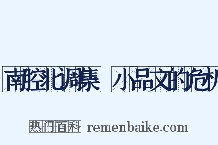南腔北调集·小品文的危机是什么意思的图片